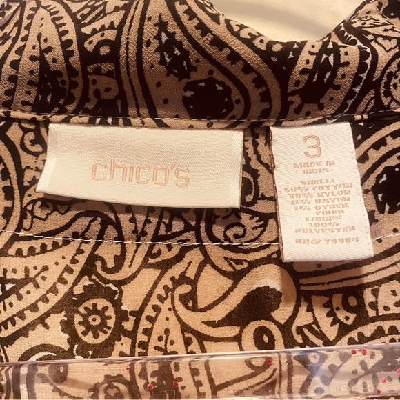 Chicos woman’s Size 3 Vintage Rare Cream Crochet Blazer light weight Jacket - Picture 7 of 11